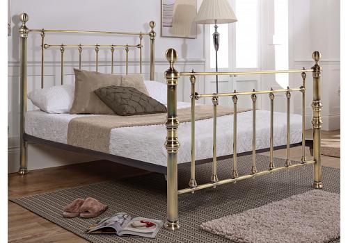 6ft Super King Gloucester Brass Finish,Traditional Antique Victorian Metal Bed 1